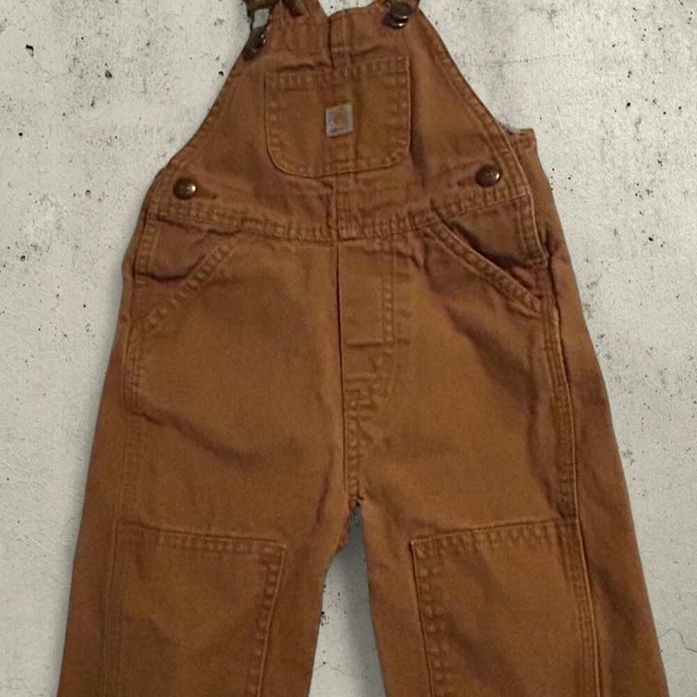 Carhartt Brown and Tan Dungarees-overalls